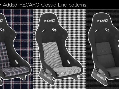 RECARO Pole Position Car Racing Seat 3D Model 3D model