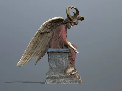 Woman Angel Low-poly 3D model