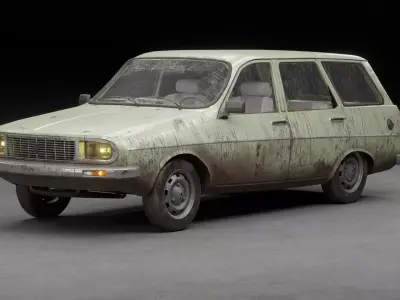 Renault 12 TSW Low-poly 3D model