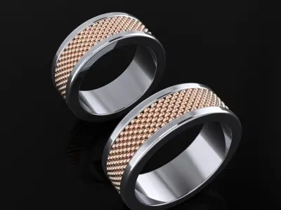 Wedding Bands 06 3D print model