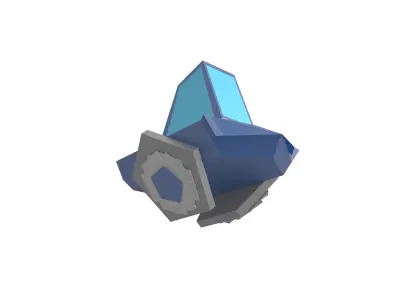 Future Car v1 005 Low-poly 3D model