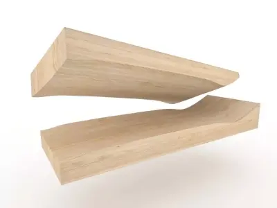 Old school shape skateboard mold- ready to be milled 3D model