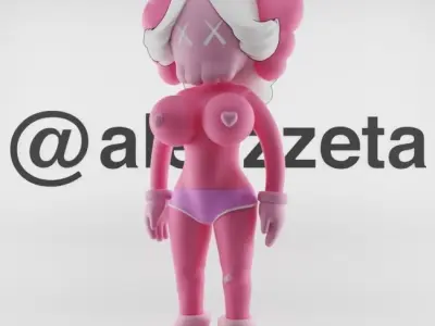 Kaws Pink Twins 1 for Print 3D print model