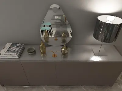 Living and Dining Room Combo Design 3D model