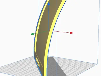 Motorcycle rear fender-plate holder 200X200 3D print model