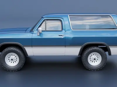 Dodge Ramcharger 1991 3D print model