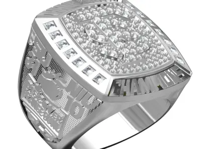 Winston Super Bowl Championship Ring 3D print model