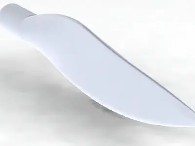 Horizontal axis wind turbine blade  3D print model