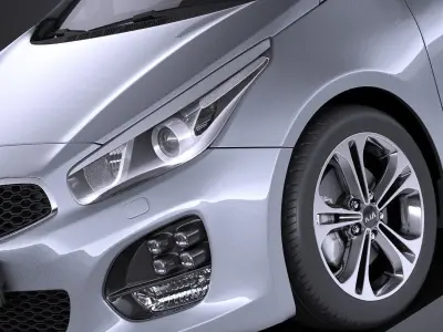Kia Ceed SW GT-Line 2017 VRAY 3D model