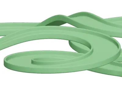 Plastic Sports Innovative Race Track Toy 3D model
