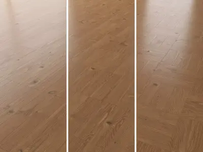 Parquet Oak Nut WWL set 3 3D model