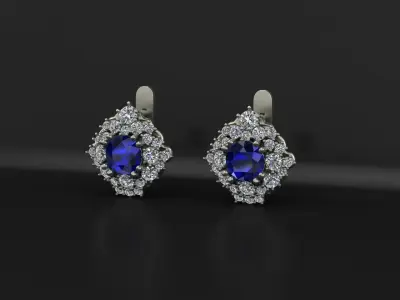 Classic Earrings 3D print model