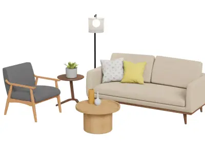 livingroom set vol2 3D model