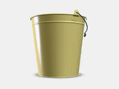 AKERBAR Bucket-plant pot Low-poly 3D model