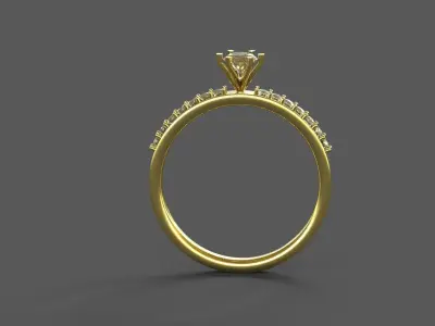 High-Quality 3D Ring Model Low-poly 3D model