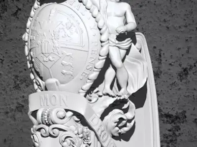 HMS Victory Figurehead decorations  3D print model