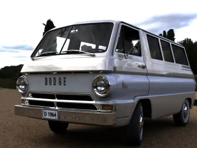 DODGE A100 COMPACT WINDOW  1964 3D model