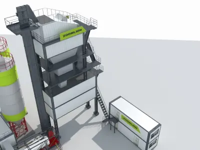 Concrete Batching Plant 3D model