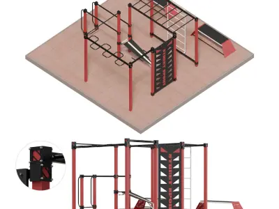 Sports complex street sport S-20 3D model