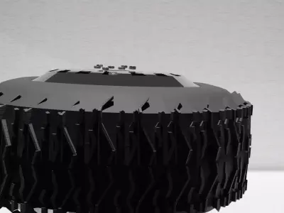 POWER TYRE TRUK AND GJK Free 3D model