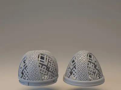 Easter egg with carved ornament - Nummer 04 3D print model