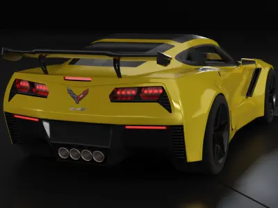 2019 Corvette C7 ZR1  3D model
