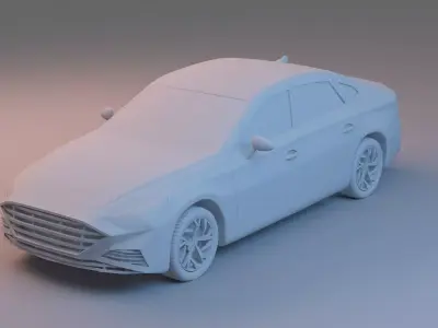 Hyundai Sonata 2020 3D print model