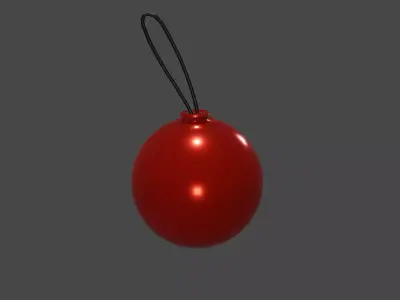 Hanging Bauble Free low-poly 3D model
