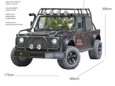 defender offroad 3D model
