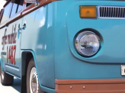 Street coffee car Volkswagen 3D model