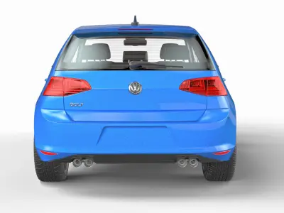VW Golf VII 7 3D model