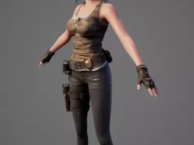 Next-Generation Female Model High-Quality Mesh Advanced Textures 3D model