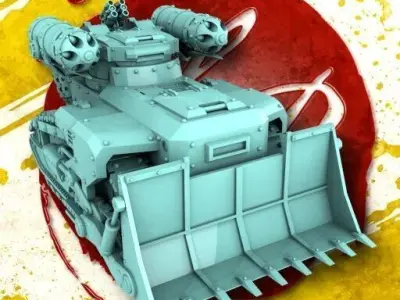 Hippo Modular Battle Tank 3D print model