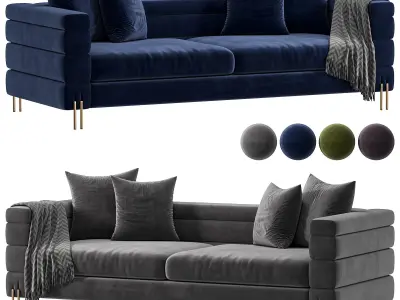 HARVARD SOFA BY CAZARINA 3D model