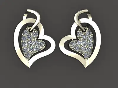 Earrings Luxury 3D print model purchase