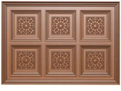 Arabic Oriental Classic Wooden Ceiling  3D model