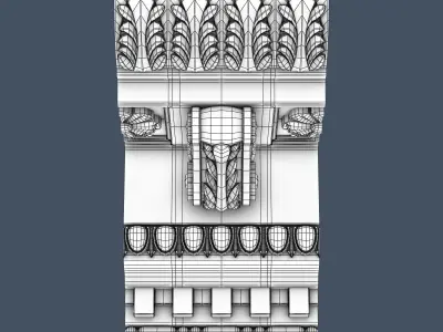 Decorative Crown Molding 3D model
