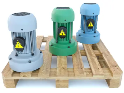 Machine tool vertical Electric Motor 3D model