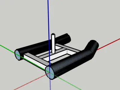 Running sled 3D model