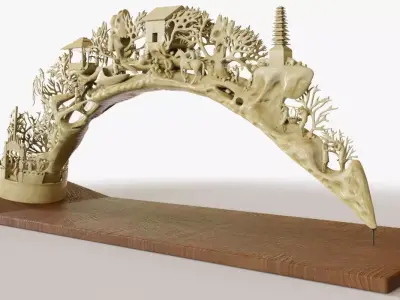 Elephant Tusk Ivory 3D model