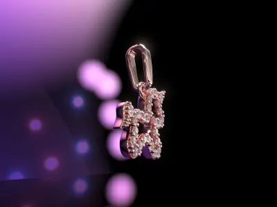 Babi unicorn diamond pendant and Addon 3D print model