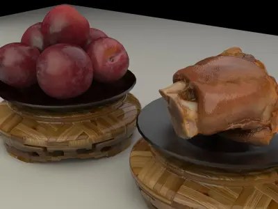 Chinese plum 3D model