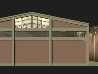 Warehouse space 24ZZ05 3D model