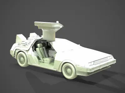 DeLorean Back To The Future ep1 3D model