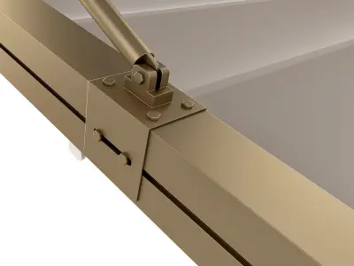 Motorized Pergola 3a bronze patina light 3D model