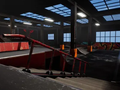 Skate Park Vol 1 For Unreal And Unity Low-poly 3D model