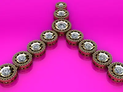 Jewellery Collection 1 BY 1 JOIN NECK LESS PANAEN 3D print model