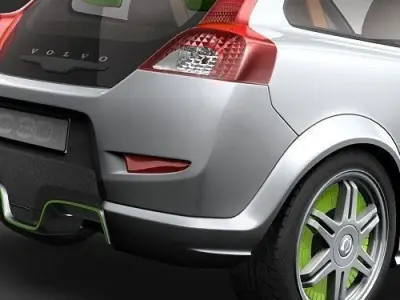 Volvo c30 Recharge electric car 3D model