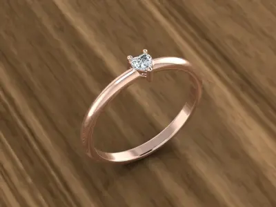 Diamond Jewelry Ring 3D print model