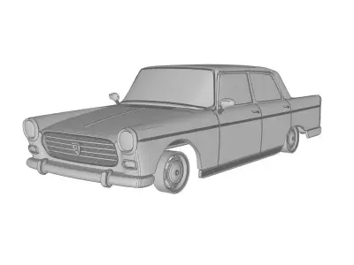 Peugeot 404 berlina  3D print model